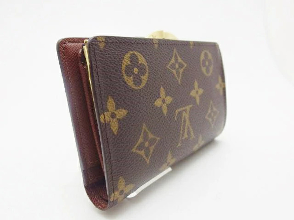 Louis Vuitton Bi Portefeuille Viennois fold Wallet Monogram Brown